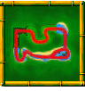 Strangled Shrine course icon from Diddy Kong Racing DS.