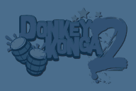 Texture of the logo in Donkey Konga 2's Freestyle Zone options menu.