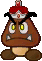 The Megasparkle Goomba from Paper Mario: Sticker Star