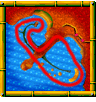 Pirate Lagoon course icon from Diddy Kong Racing DS.