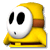 Yellow Shy Guy's mugshot from Mario Superstar Baseball