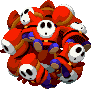 Sprite of the Shy Guy Squad pile from Mario & Luigi: Bowser's Inside Story + Bowser Jr.'s Journey