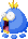 Sprite of a blue Oho Jee from Mario & Luigi: Superstar Saga + Bowser's Minions.