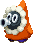 Sprite of an Ice Snifit from Mario & Luigi: Superstar Saga + Bowser's Minions.