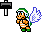 Winged Hammer Bro in Super Mario Maker (Super Mario World style)