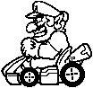 Wario stamp, from Mario Kart 8.