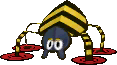 A Scuttlebug from Paper Mario: Sticker Star