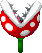 Sprite of a red Piranha Plant from Mario & Luigi: Superstar Saga + Bowser's Minions.