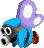 Sprite of a Flying Snifit from Mario & Luigi: Bowser's Inside Story + Bowser Jr.'s Journey