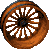 Sprite of a wheel from Donkey Kong Country 3 for Game Boy Advance