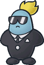 A Glitz Pit Security Guard from Paper Mario: The Thousand-Year Door.