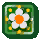 Sprite of the Happy Flower badge in Paper Mario: The Thousand-Year Door.