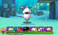 Screenshot of World 2-3, from Puzzle & Dragons: Super Mario Bros. Edition.