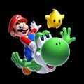 Mario and Yoshi with a Luma