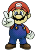 Artwork of Mario from Super Smash Bros.