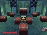 One of Pecan Sands' red diamond sub-levels from Wario World.