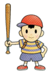 Artwork of Ness from Super Smash Bros.