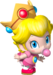 Artwork of Baby Peach for Mario Kart Wii (also used in Mario Super Sluggers and Mario Kart Tour)