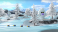 Ty-foos in Blustery Basin in Mario Golf: Super Rush