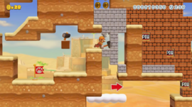 A NintendoJP level with Builder Mario.