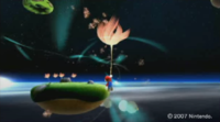 Pre-release screenshot of Super Mario Galaxy at GDC 2007