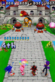 Mario, Yoshi, Sonic and Tails competing in Dream Shooting