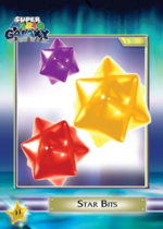 A Super Mario Galaxy trading card