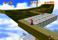 Closeup of the Rainbow Cruiser in Super Mario 64