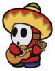 A Sombrero Guy from Paper Mario: Color Splash