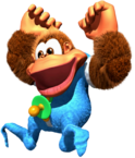 Kiddy Kong in Donkey Kong Country 3.