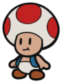 A Toad from Paper Mario: Color Splash.