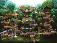 Map of DK's Treetop Temple