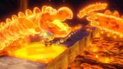 Captain Toad using a Dash Panel in Magma Road Marathon.