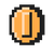 Coin icon in Super Mario Maker 2 (Super Mario Bros. 3 style)