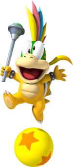 Artwork of Lemmy Koopa from New Super Mario Bros. Wii