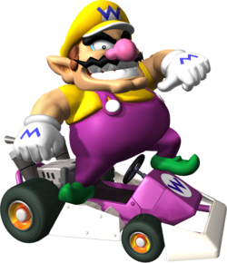 Wario artwork from Mario Kart DS