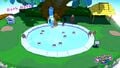 Goombas entering and exiting the Spring of Jungle Mist in Bath Math of Shy Guys Finish Last