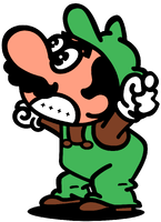 Artwork of Luigi from Mario Bros.