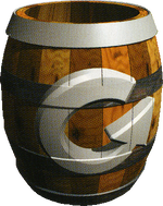 Spinner Barrel artwork in Donkey Kong Country 2: Diddy's Kong Quest.