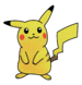 Artwork of Pikachu from Super Smash Bros.