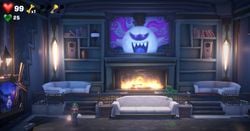 The Drawing Room of the Master Suite in Luigi's Mansion 3