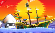 The S.S. Flavion in Super Smash Bros. for Nintendo 3DS.