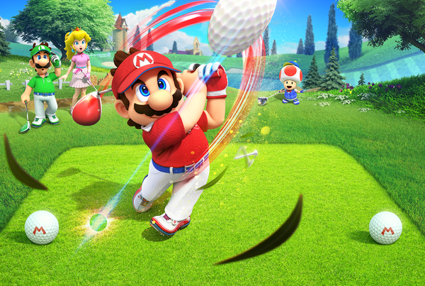 Completed Mario Golf: Super Rush-themed puzzle