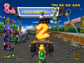 The Koopa King, at the starting line in Luigi Circuit