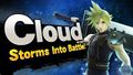 Cloud's splash screen