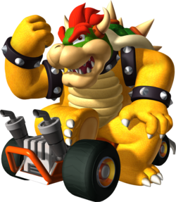 Bowser artwork from Mario Kart DS