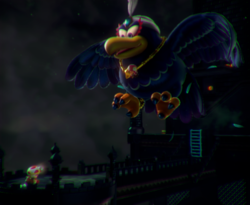 The illustration of Wingo's Watchtower in Captain Toad: Treasure Tracker.