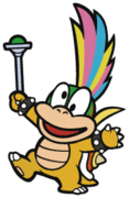 Lemmy Koopa in Paper Mario: Color Splash.