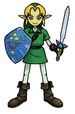 Artwork of Link from Super Smash Bros.