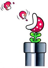 Artwork of a Venus Fire Trap for Super Mario Bros. 3.